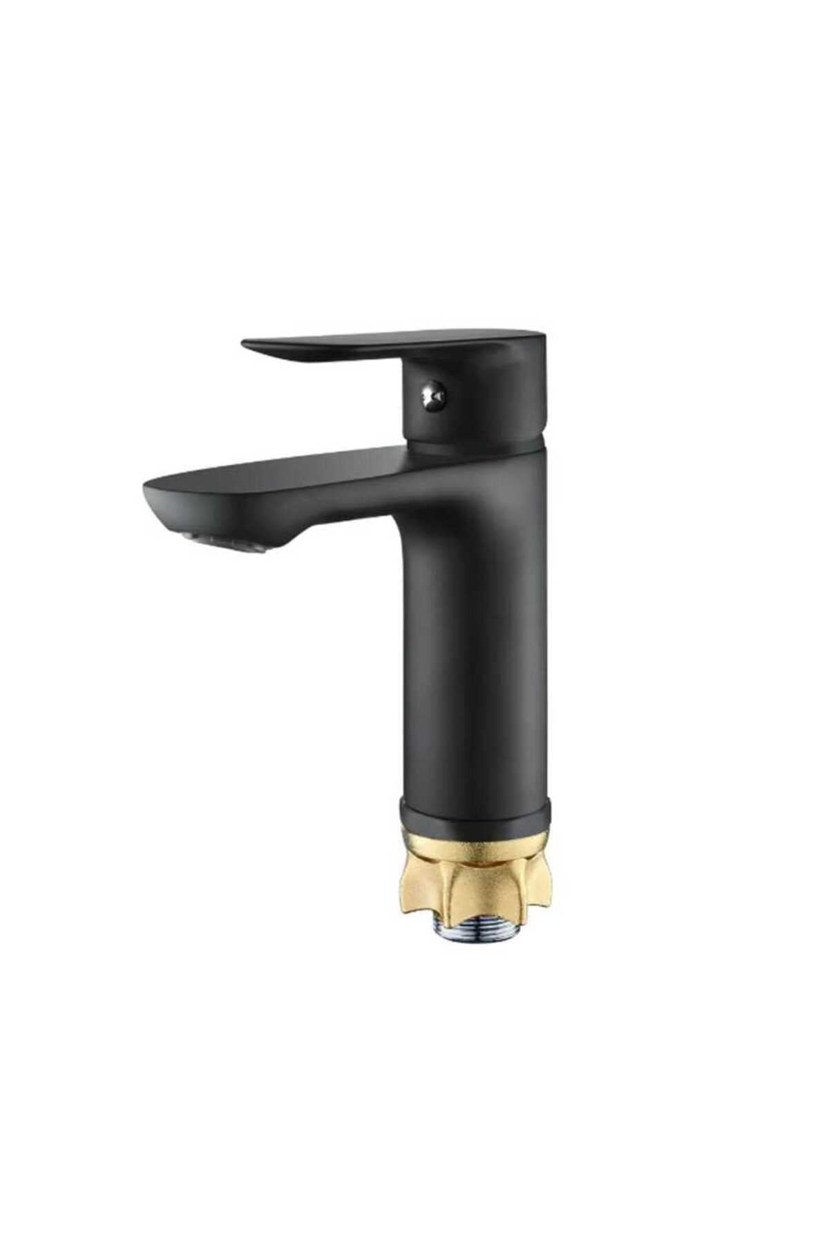 Fleko Mob Black Siyah Lavabo Bataryası