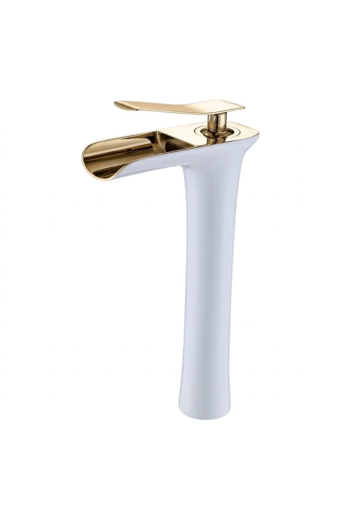 Fleko Victoria White Gold Tall Lavabo Bataryası