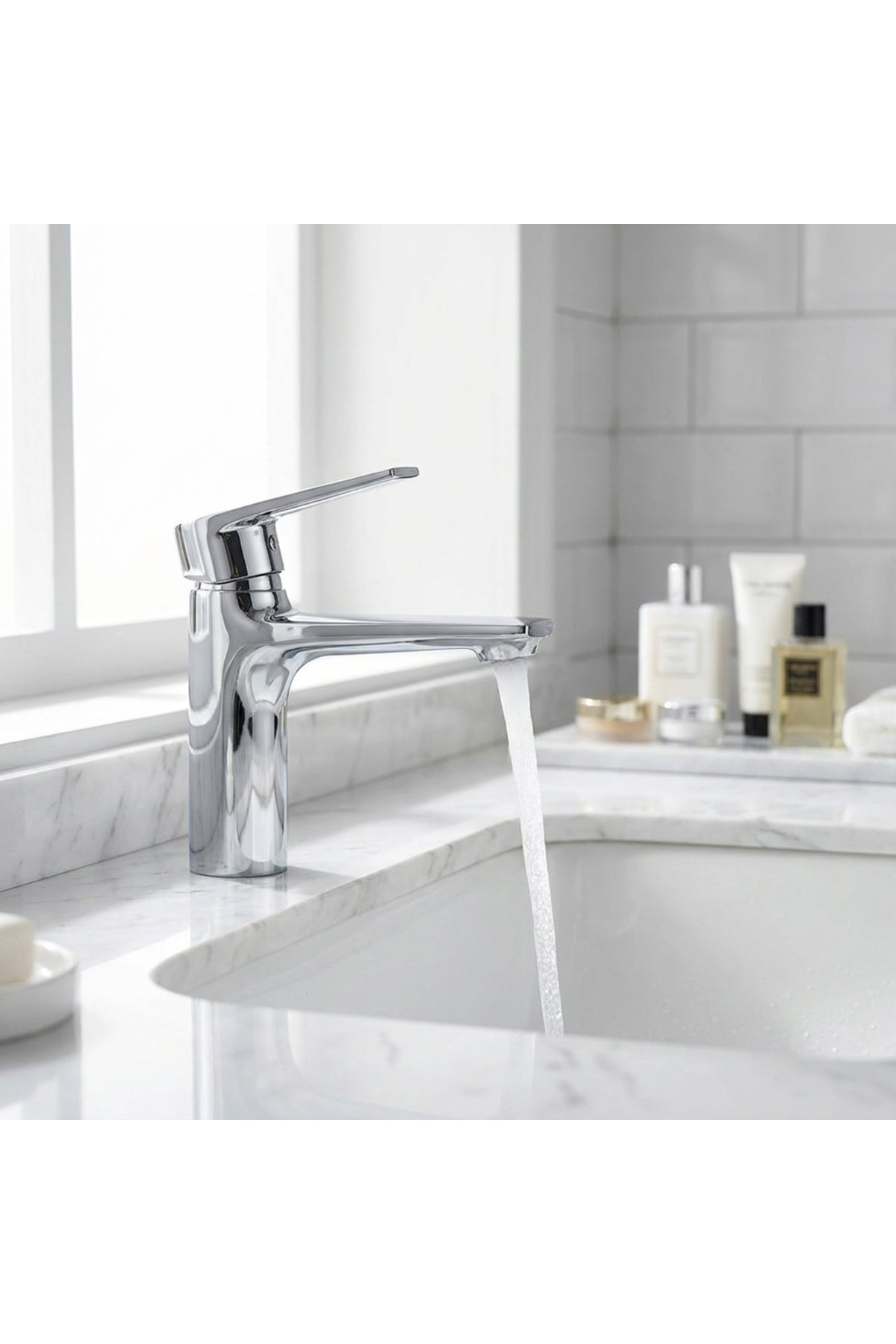 Fleko Alfa Krom Lavabo Bataryası