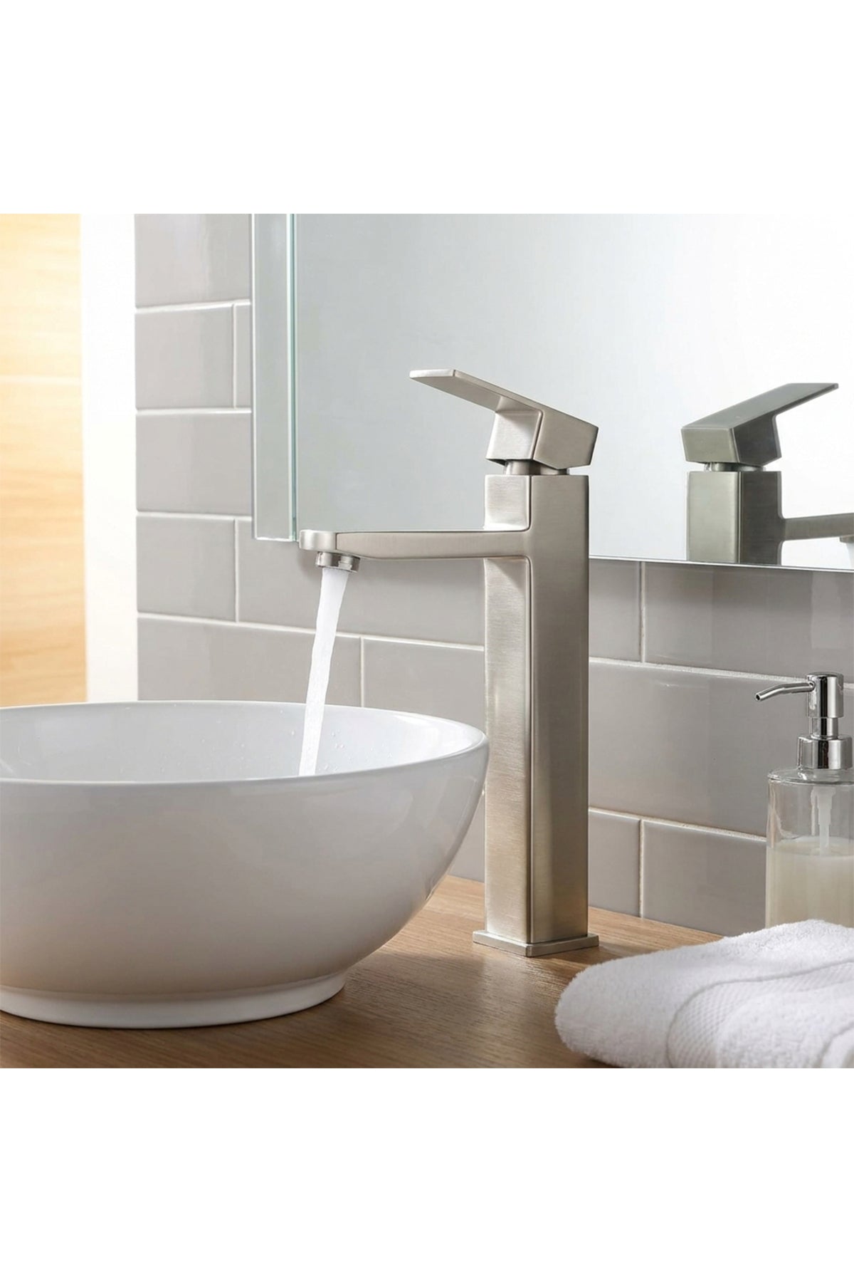 Fleko Stell İnox Tall Lavabo Bataryası